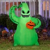 Gemmy Airblown Inflatable Green Oogie Boogie Holding Pumpkin Disney , 3.5 ft Tall, Multicolored - 2 of 4
