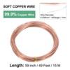 Unique Bargains Soft Pure Copper Jewelry Making Gardening Wire 1 Roll - 3 of 4