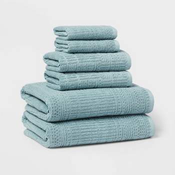 6pc Modern Bath Towels and Washcloths Set - Threshold™