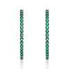 Guili Big Hoop Earrings with Colored Cubic Zirconia in Green, Red, Blue, Gold, Pink, and White, Featuring a Bold Design, Perfect for Statement Looks - 2 of 3