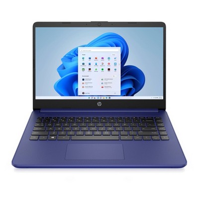 HP 14" Stream Touchscreen Laptop with Windows Home in S mode - AMD Processor - 4GB RAM Memory - 64GB Flash Storage - Indigo Blue (14-fq0037nr)