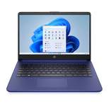 HP 14" Stream Touchscreen Laptop- AMD Processor - 4GB RAM Memory - 64GB Flash Storage - Windows 11 - Indigo Blue (14-fq0037nr)