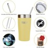 Healthy Human Stainless Steel Tumbler with Straw & Lid |(20oz, Limoncello) - 2 of 4