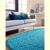 Unique Loom Solid Shag Solid Indoor Woven Area Rug - 3 of 4