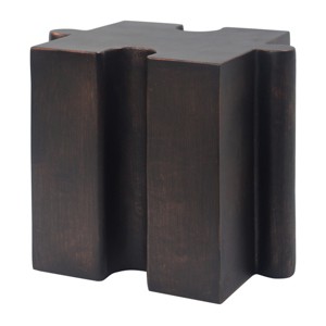 TopComfy End Tables Puzzle Art Side Table Modular Concave Edge Table Tea Table Purchase Multiple Diy Kits For Living Room, Brown, 15.5"*15.5"*17.75" - 1 of 4