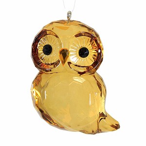 Crystal Expressions 2.5 Inch Owl Ornament Bird Hoot Wisdom Tree Ornaments - 1 of 3