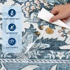 coucheta Multi-size Farmhouse Area Rugs, Oriental Floral Print Non-Slip Ultra-Soft Stain-Resistant Faux Wool Throw Carpet, for Bedroom, Living Room - 4 of 4