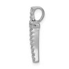 Black Bow Jewelry 14k White Gold 1/5 Ctw Diamond Latin Cross Slide Pendant, 11 x 18mm - 2 of 4