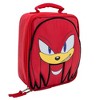 Sonic The Hedgehog Insulated Lunch Box,  Knuckles Mini Gaming Cooler with 3D Features and Top Padded Handle - 2 of 4