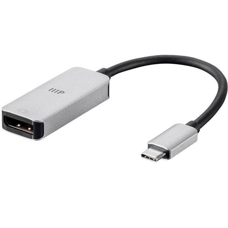 Monoprice USB-C DisplayPort Adapter 4K DisplayPort - Aluminum Body, Compact, Plug and Play - Consul Series, 1 of 7