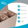 BirdRock Home Double Laundry Hamper with Lid and Removable Liner - Cream - 3 of 4