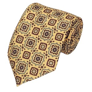 Men's Geometric Printed Design 100% Micro Fiber 3.25" W x 58" L Necktie - 1 of 3