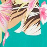 clover green tropical floral