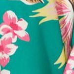 clover green tropical floral
