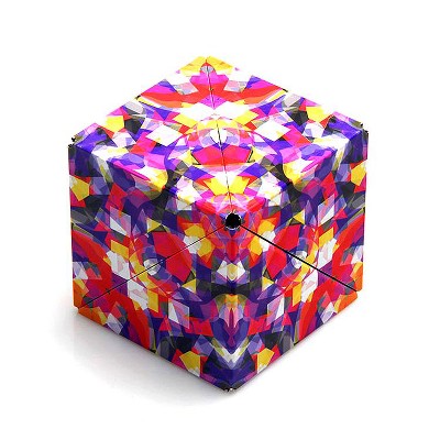 Fun in Motion Shashibo Magnetic Puzzle Cube, Confetti, Ages 8+, Brainteaser