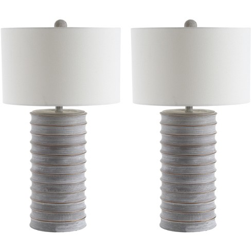 Melina Table Lamp Set Of 2 Safavieh, Gray Table Lamps