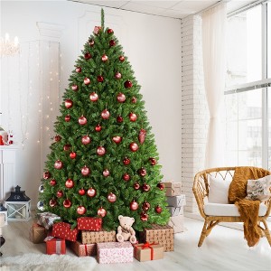 Yaheetech 6Ft/7.5Ft Ultra-Thick Artificial Christmas Tree with Foldable Stand - 1 of 4
