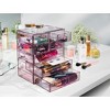 Sorbus Acrylic Makeup Organizer Case - Big Clear Makeup Organizer for Vanity, Bathroom, College Dorm, Closet, Desk - 2 of 4