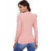Women's Ruffle Sleeves Top - First Love - 3 of 3