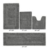 Lux Premium 100% Cotton Tufted Solid Reversible 4 Piece Bath Rug Set – Ultra-Soft, Water-Absorbent, Durable, Machine Washable Bathroom Rug - 2 of 4