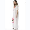 Riviera Sun Long Embroidered Dresses for Women (White, Large) - 2 of 3