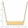 Black Bow Jewelry 14k Yellow Gold Plated Sterling Silver Carolina Hurricanes NHL Necklace 18 Inch - 2 of 4