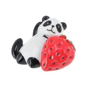 Unique Bargains Decorative Magnets Magnetic Fridge Sticker Irregular Shape Resin Black White Red 1Pc - 1 of 3