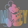 Girl's Disney Mickey Neon Gradient T-Shirt - 2 of 4