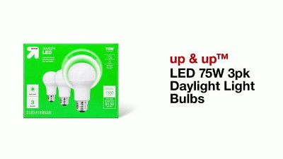 LED 75W 3pk Daylight Light Bulbs - up & up™