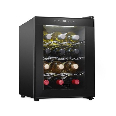 Schmecke 55-Bottle Dual Zone Freestanding Wine Cooler ,Black