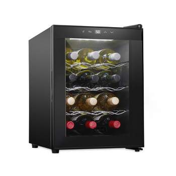 Schmecke 12 Bottle Thermoelectric Wine Cooler Fridge Mini Refrigerator