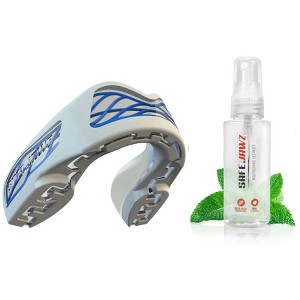 SafeJawz NITRO Triple Layer Shock Cage Sports Mouth Guard with Case and Disinfectant Spray Bundle Kit for Basketball, Football, MMA, Hockey, Wrestling - 1 of 4