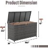 My Depot 125 Gallon Large Wicker Deck Box - 2 of 4