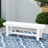 Hyleory HDPE Outdoor Patio Dining Bench - Durable & Weather Resistant Simple Stool - 3 of 4