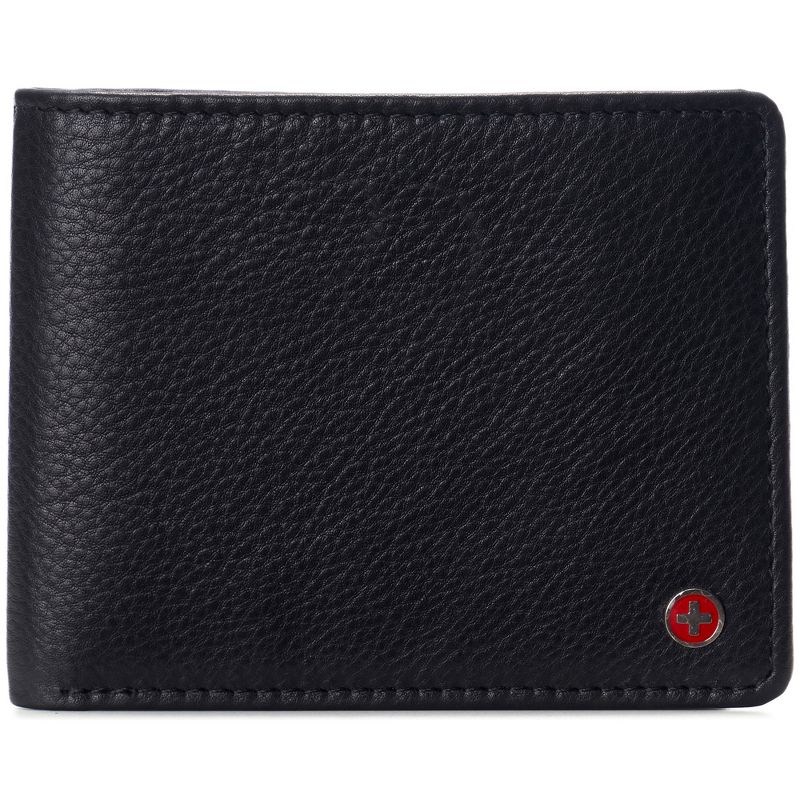 Alpine Swiss RFID Connor Passcase Bifold Wallet For Men Leather Comes in a Gift Box, 1 of 7