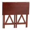 The Lakeside Collection Crisscross Folding Office Furniture - Walnut Desk - 2 of 4