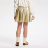 Owillo® Girls' Foil Pleated Skirt - Silver - 3 of 4