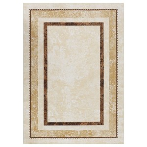 Oriental Rug for Living Room, Washable Thin Carpet, Non-Slip Resistant Carpet Pet & Kids Friendly for Bedroom - 1 of 4
