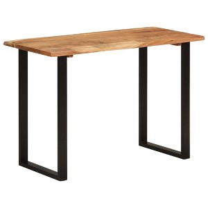 vidaXL Dining Table 43.3 in.x19.7 in.x29.9 in. Solid Wood Acacia - 1 of 4