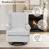 Swivel Glider Rocking Recliner Chair, 360¡ã Smooth Rotation, Ultra-Soft Padded Seat & Backrest, Quiet Rocking Motion - 3 of 4