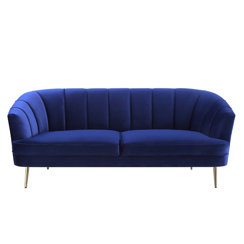 78&#34; Eivor Sofa Blue Velvet - Acme Furniture, 5 of 8