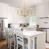 LLHZSY 24 2/5" Simple Chandelier 6-Light Fixture Adjustable Height-Brushed Gold - 3 of 4