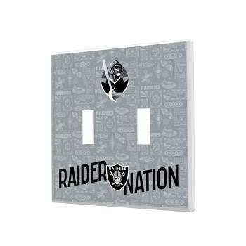 Keyscaper Las Vegas Raiders 2024 Illustrated Limited Edition Hidden-Screw Light Switch Plate