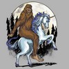 Men's Lost Gods Big Foot Unicorn Ride Pull Over Hoodie - 2 of 4