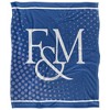 Franklin & Marshall College Logo Dots Silky Touch Blanket White 50x60 - 2 of 4