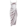 Quiz Women's Satin Cowl Ruched Midi Dress - 4 of 4