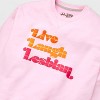 Pride Adult PHLUID Project Live Laugh Sweatshirt - Pink - 2 of 2