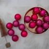 Northlight 16ct Shatterproof 4-Finish Christmas Ball Ornament Set 3” - Pink - 2 of 4