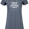 Women's - Instant Message - One Of Those Astrology Girls Graphic T-shirt Dress - 2 of 4