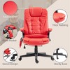 PAGED Adjustable Height Office Chair, Modern PU Leather Massage Chair with Heating Function, Ergonomic Executive Chair for Office - 3 of 4
